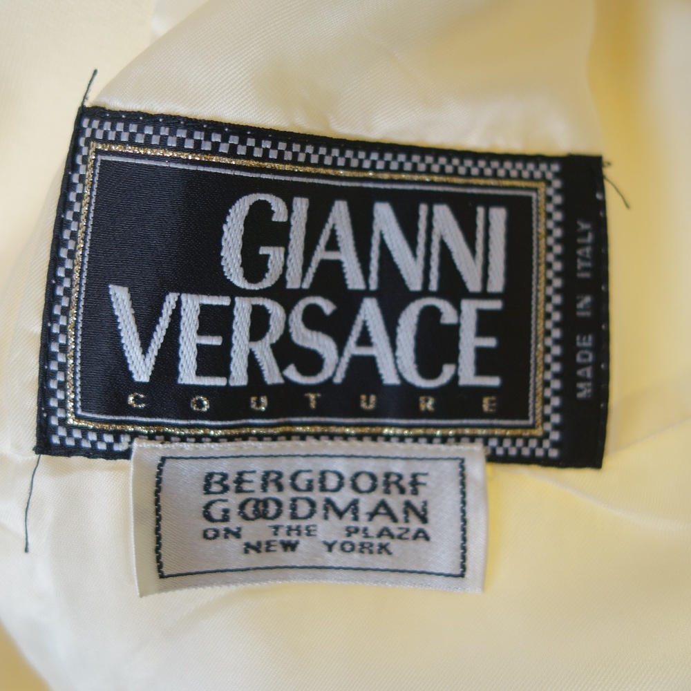 Vtg Gianni Versace Couture Double Breasted Blazer & Skirt Made In Italy, Size 14 - Picture 12 of 16